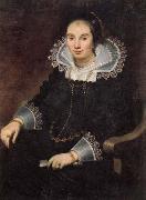 Cornelis de Vos Portrait of a Lady with a Fan